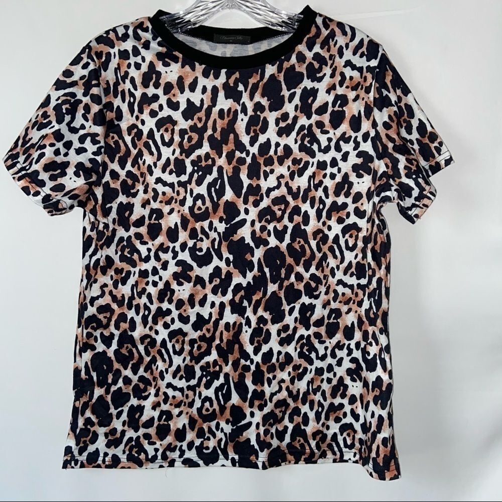 Blooming Jelly Leopard Print Shirt